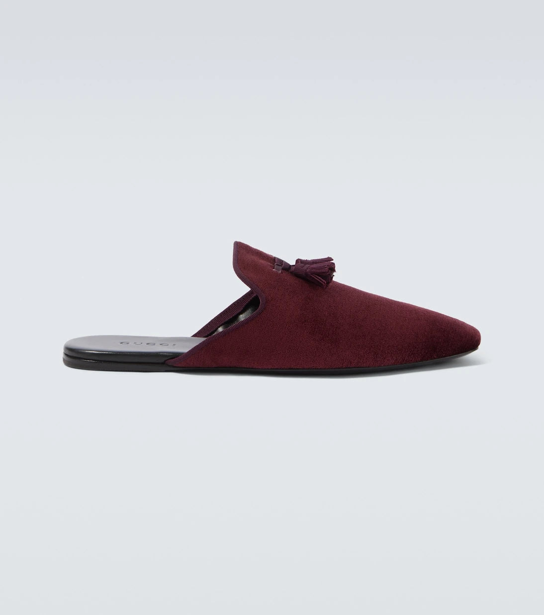 Gucci - Tasseled velvet mules