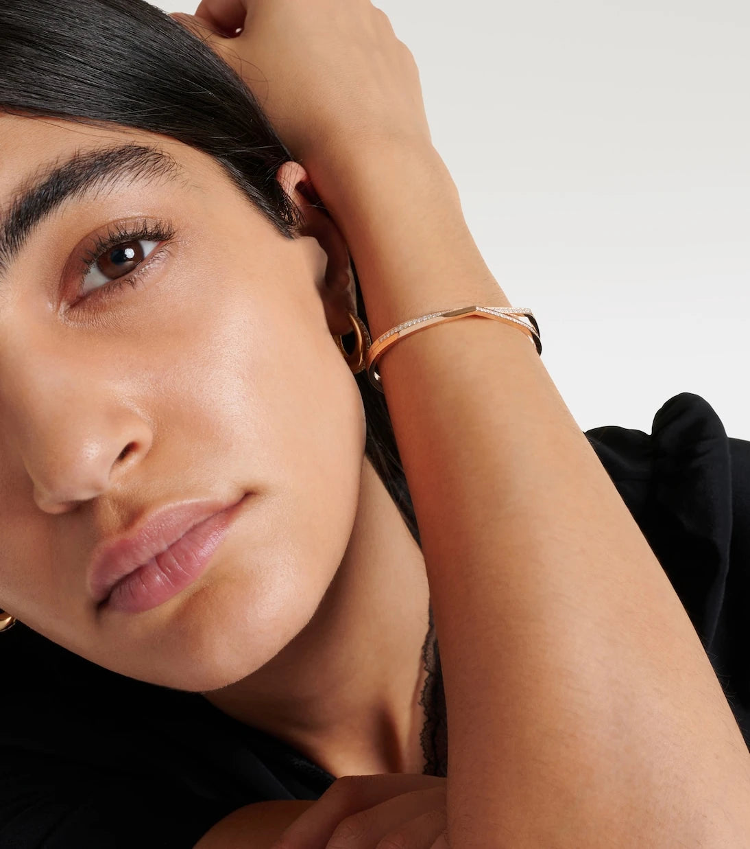 Repossi - Antifer 18kt rose gold bracelet with diamonds