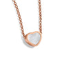 Chopard Rose Gold and Mother-of-Pearl My Happy Hearts Pendant Necklace