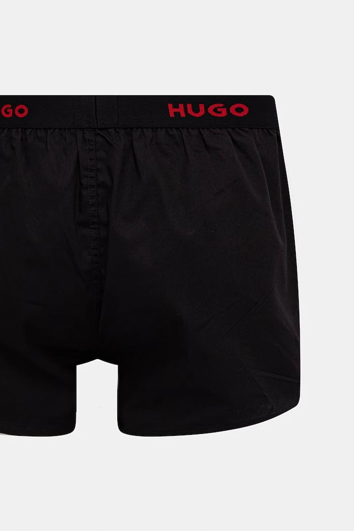 HUGO erkek pamuklu rahat boxer WOVEN BOXER TRIPLET 3'lü