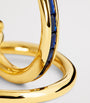 Yellow Gold and Sapphire Pyrus Ring
