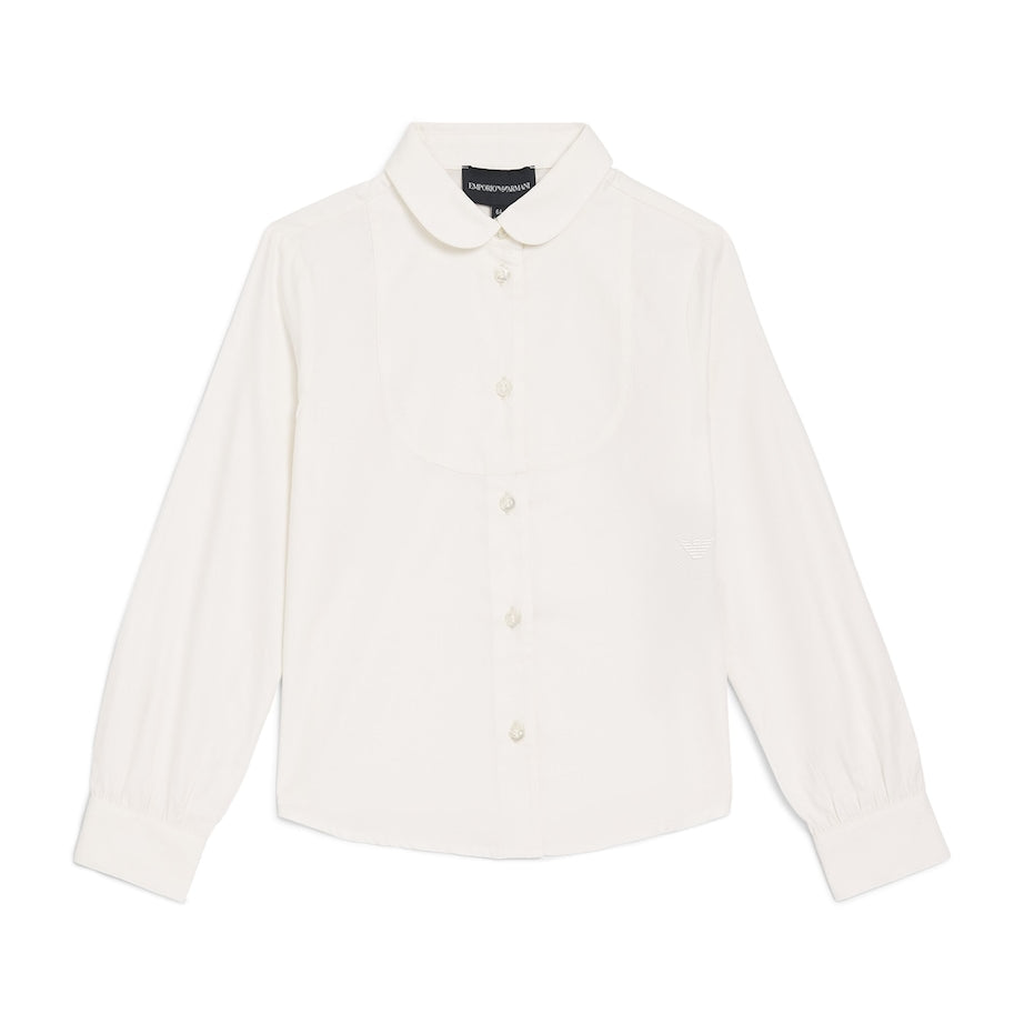Emporio Armani Kids Cotton-Blend Dress Shirt (6-14 Years)