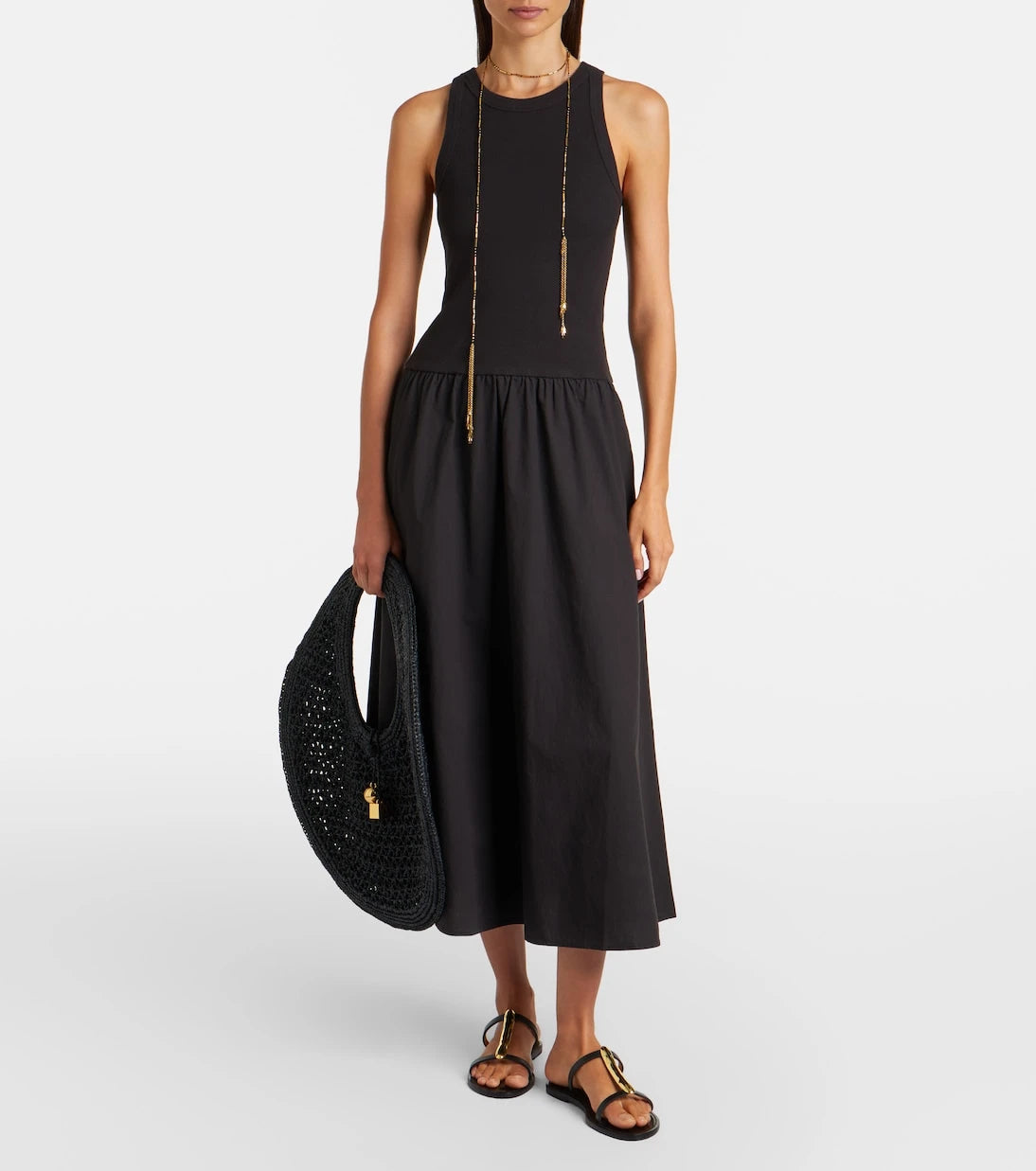 Velvet - Romilly cotton-blend midi dress