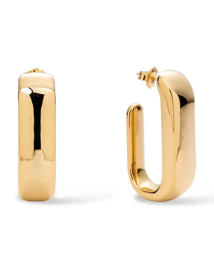 Pozlanmış gümüş kadın küpeleri Helene Earrings