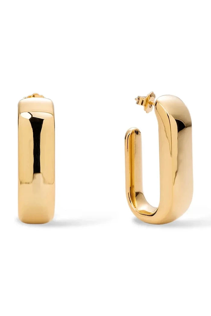Pozlanmış gümüş kadın küpeleri Helene Earrings