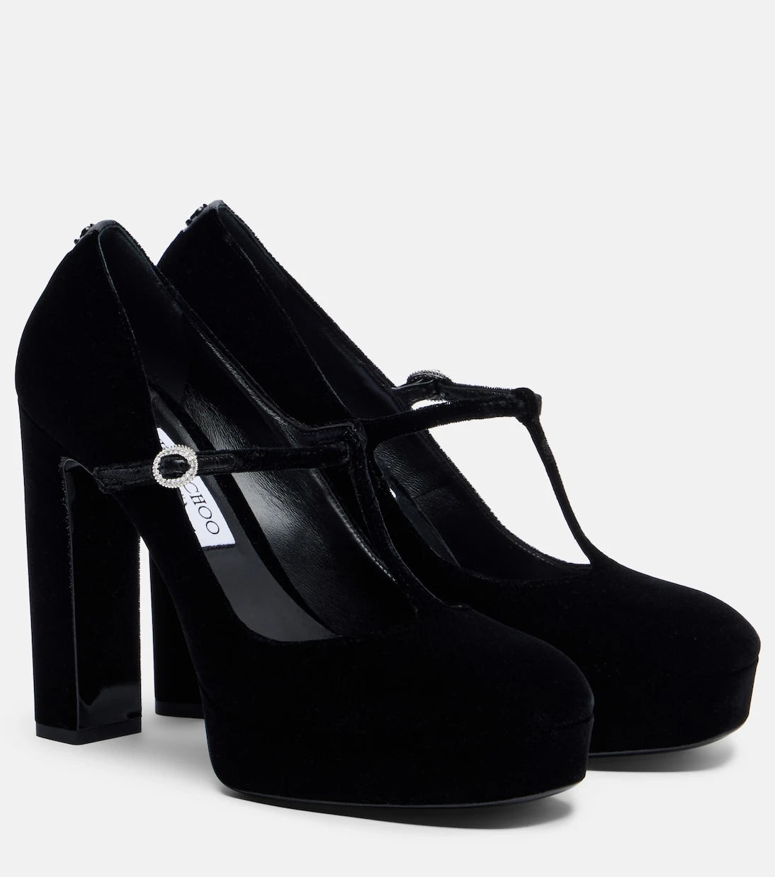 Jimmy Choo - Marene 120 velvet Mary Jane pumps