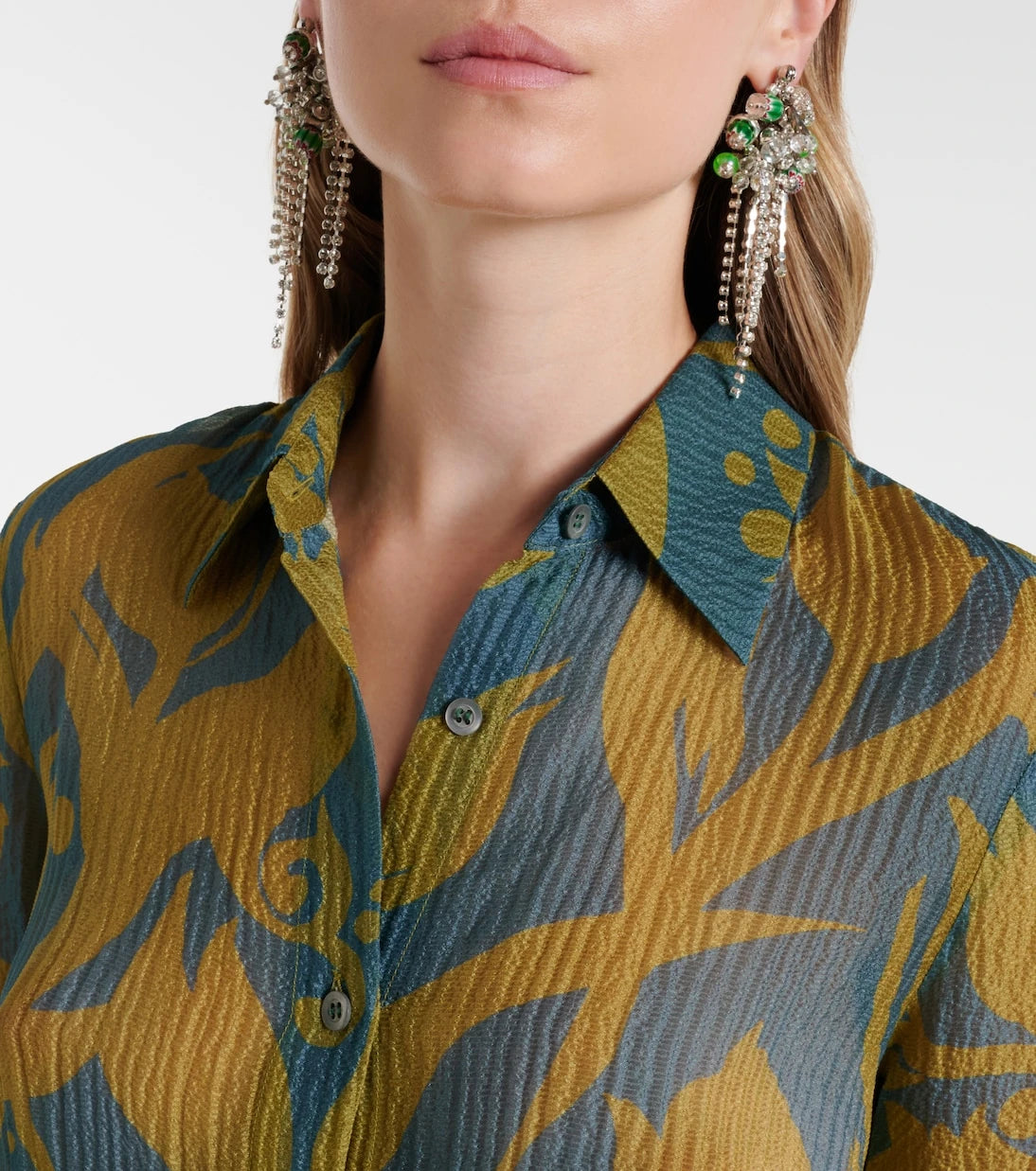 Dries Van Noten - Printed silk shirt