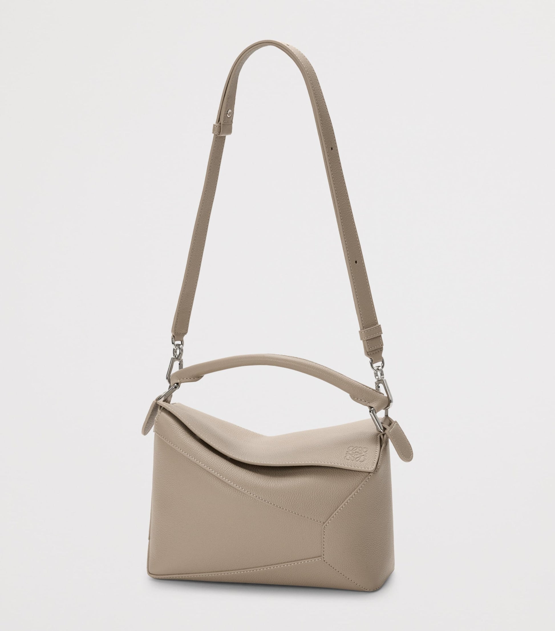 LOEWE Small Leather Puzzle Edge Top-Handle Bag