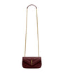 Saint Laurent Burgundy Mini Loulou Shoulder Bag
