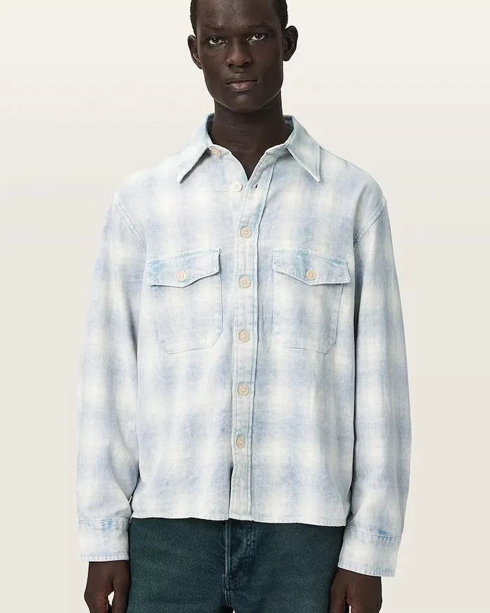 AllSaints pamuk erkek gömlek SANTOS