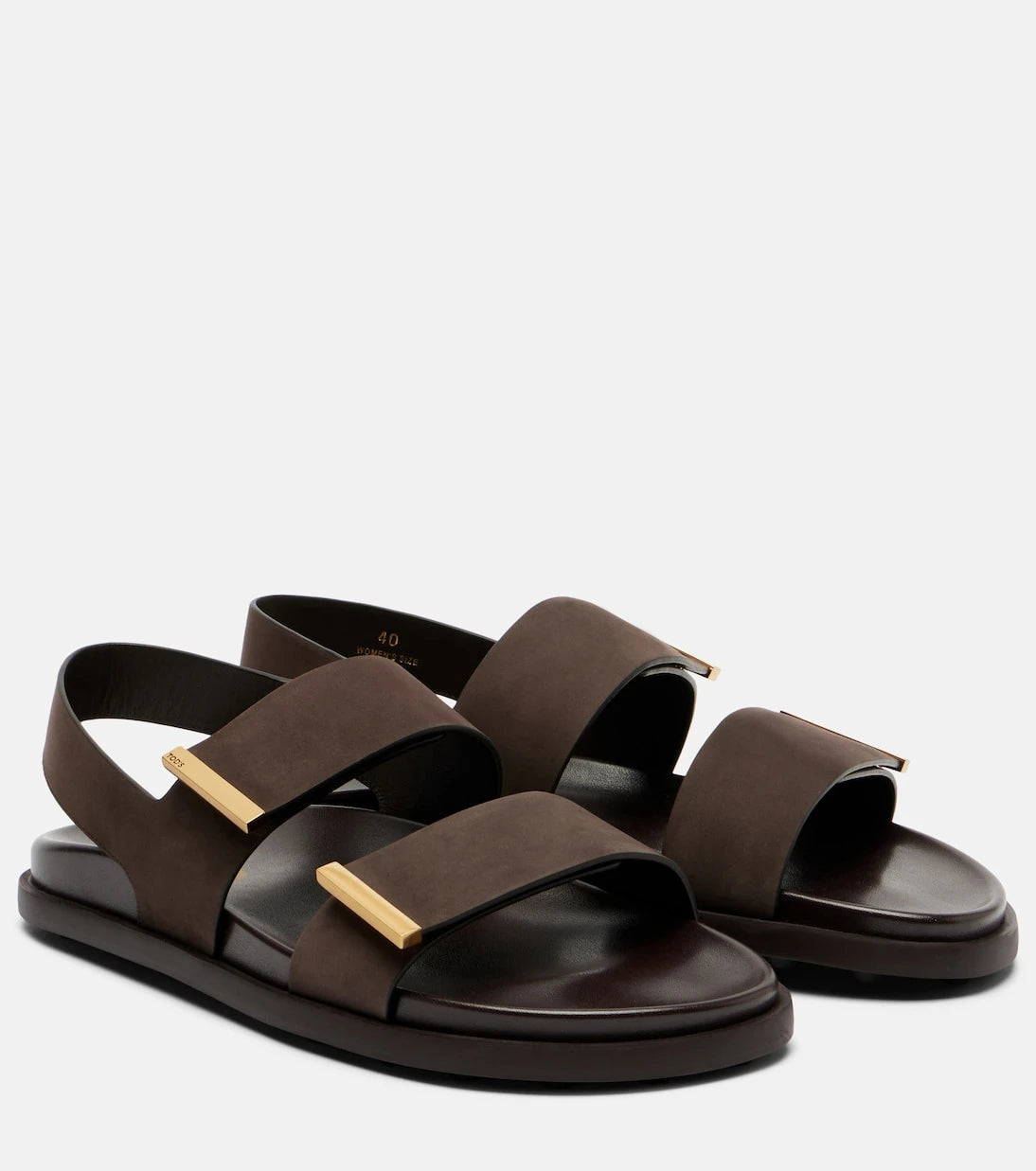 Tod's - Süet slingback sandalet