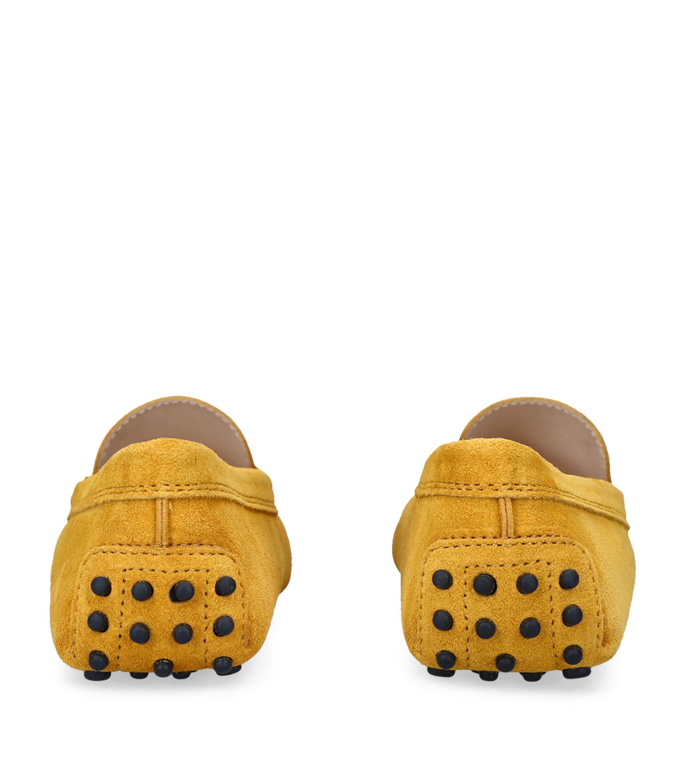 Yellow Suede Gommino Driving Shoes