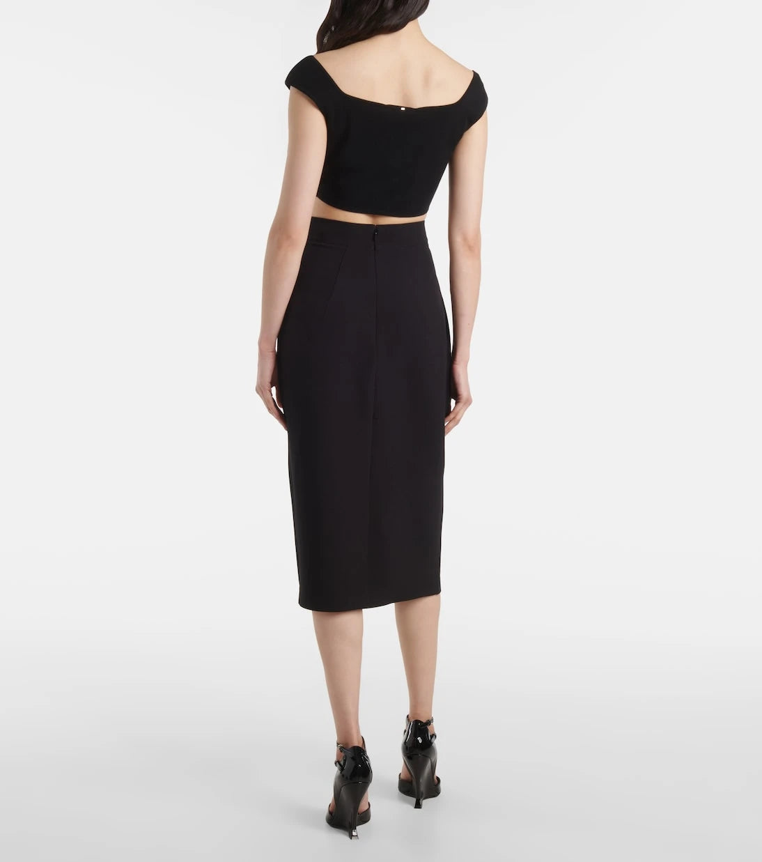 Safiyaa - Hokoku crêpe pencil skirt