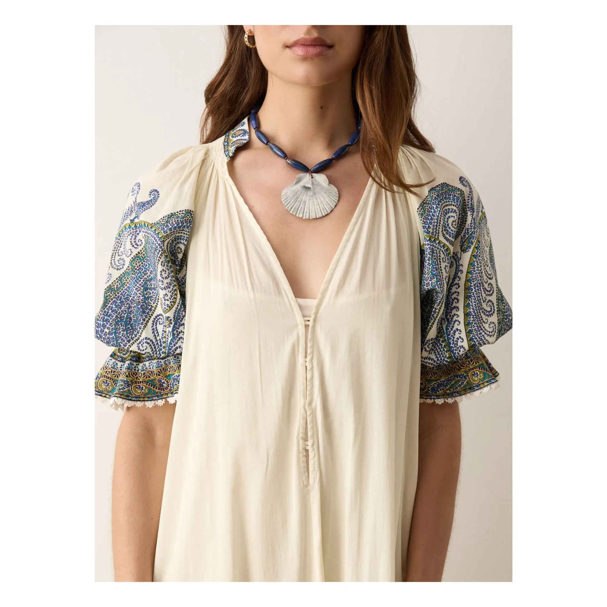 Boteh - Arcadia Cotton Dress | Lapis-lazuli