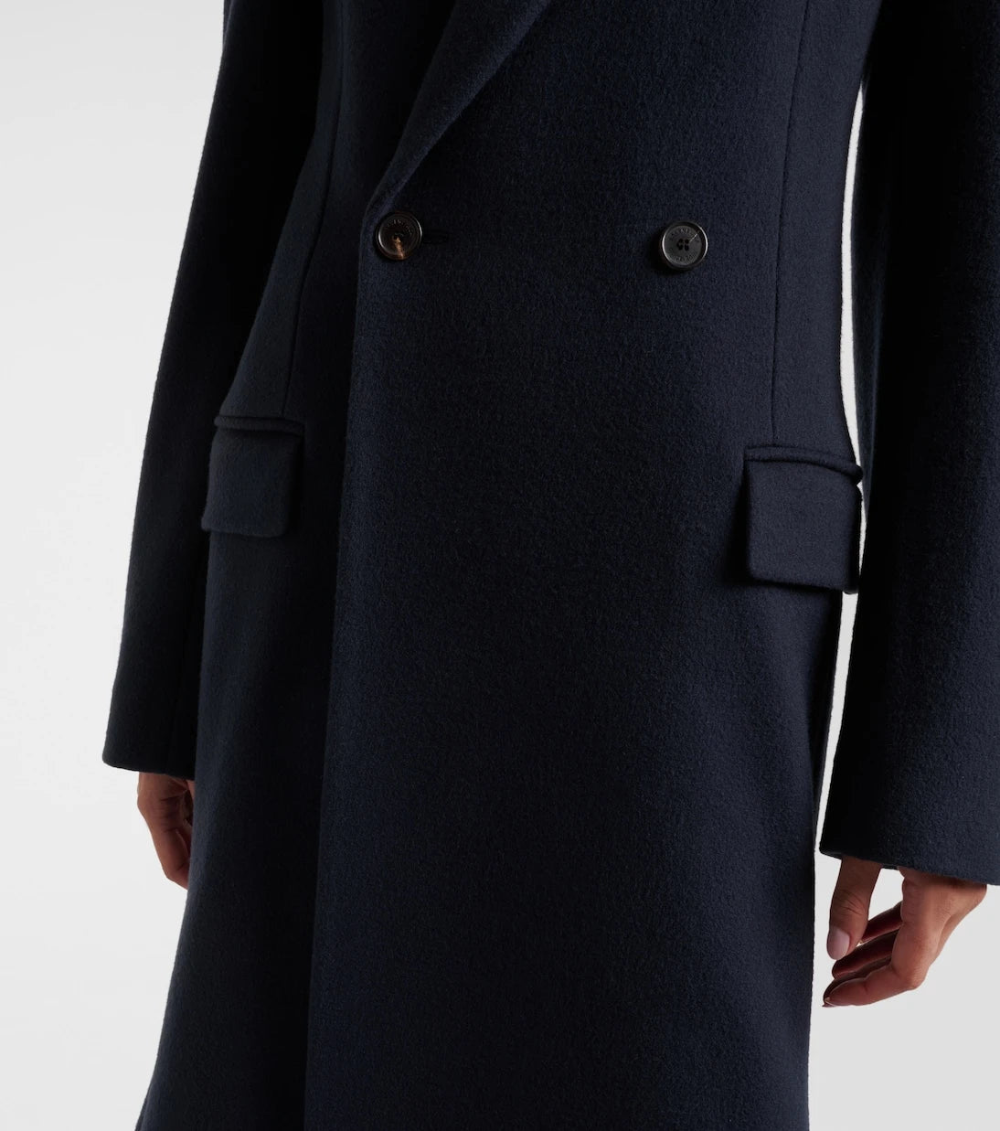 Balenciaga - Godet wool coat