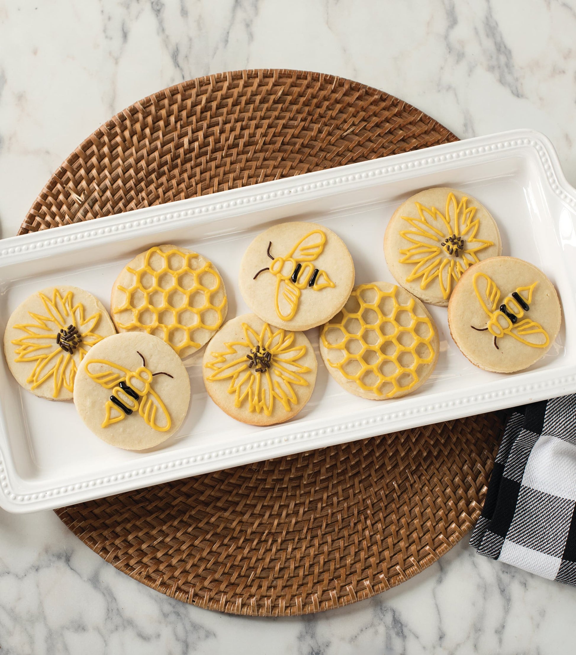 Nordic Ware Honey Bee Cast Cookie Stamps (Set Of 3)