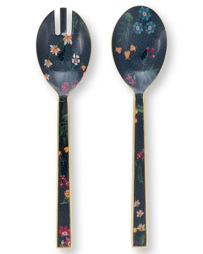 Pip Studio Enamelled Berry Blues Salata Kaşıkları