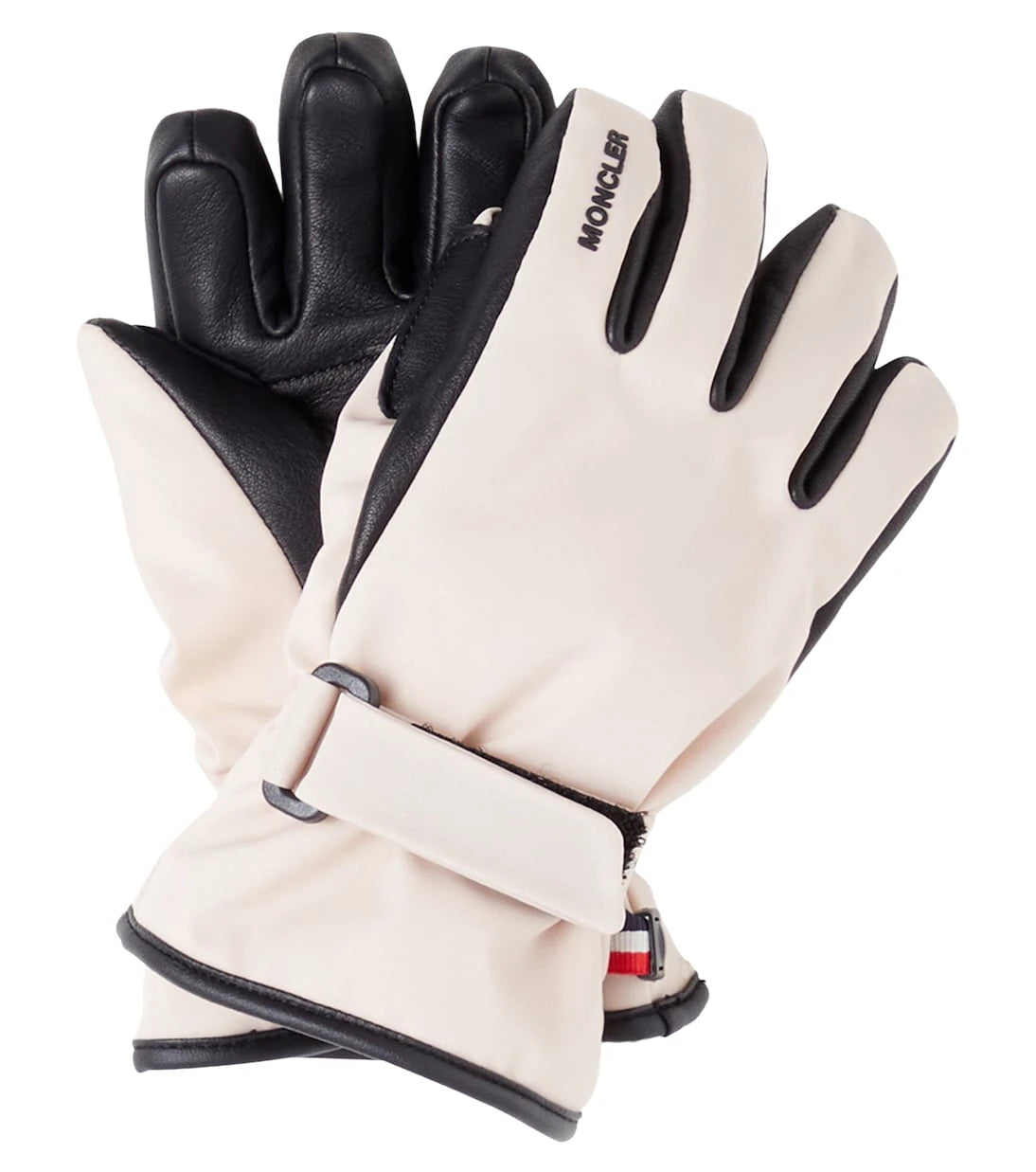 Moncler Grenoble Enfant - Leather-trimmed ski gloves