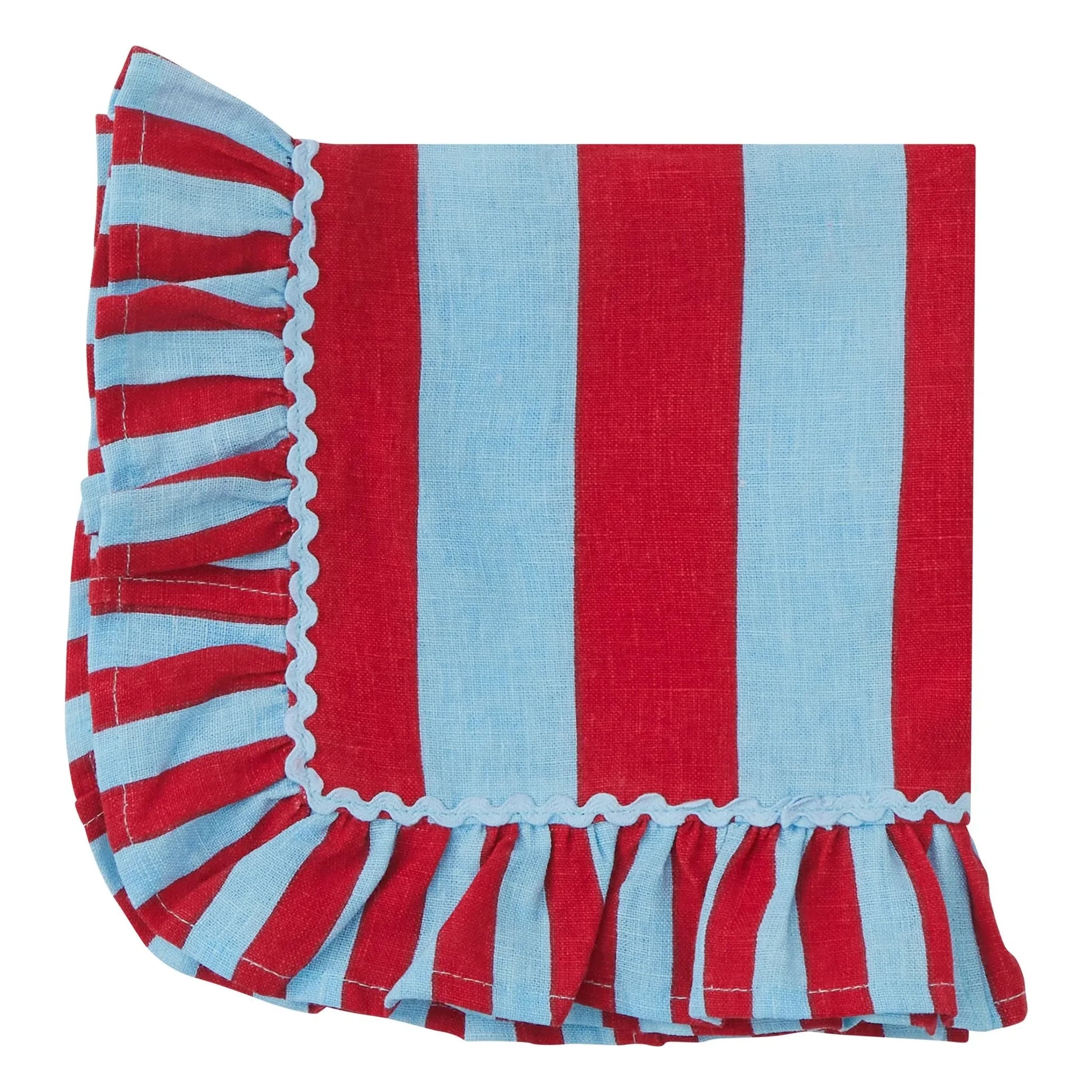 Bitossi - Striped towel | Red