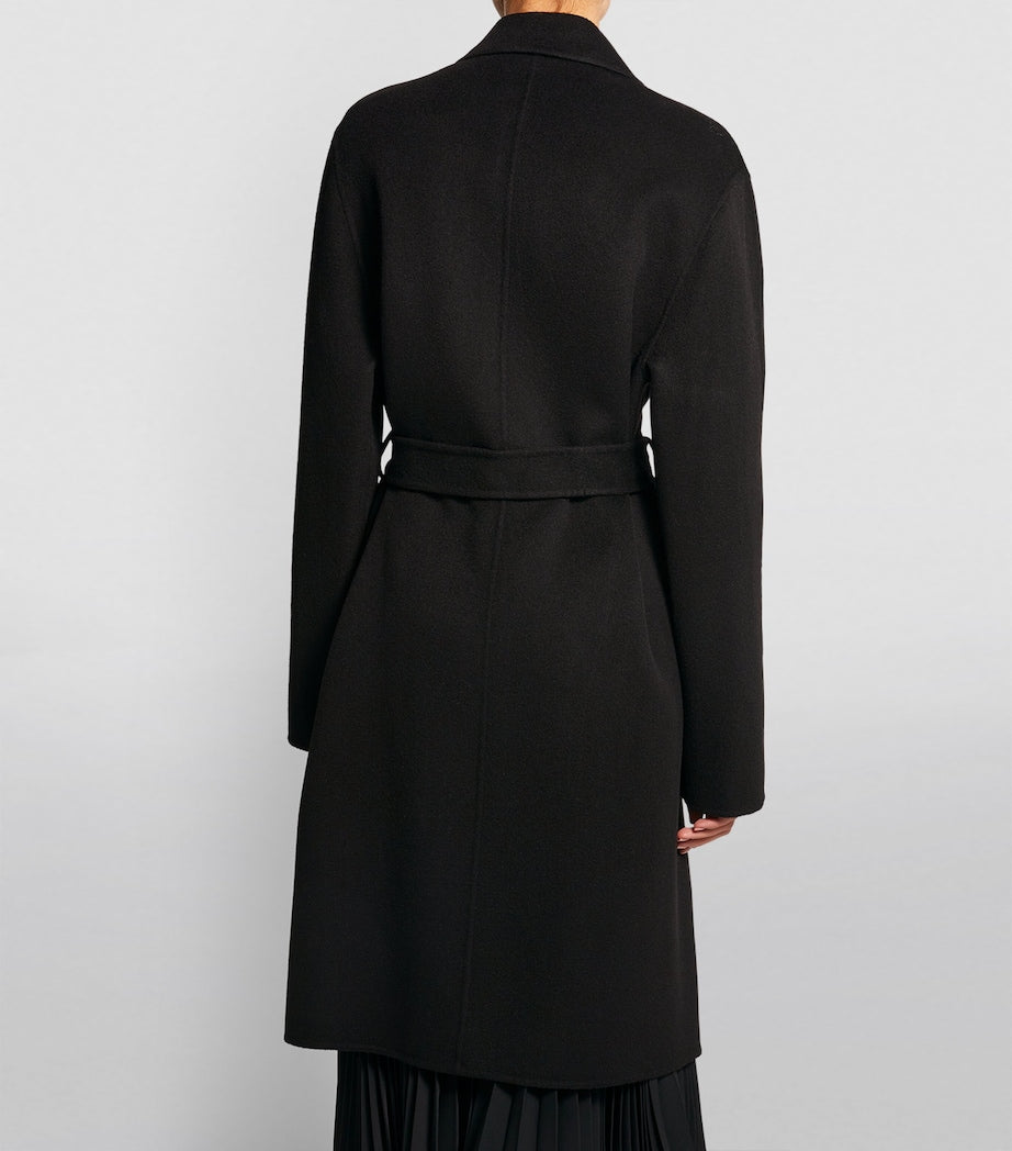 Joseph Black Double Face Cashmere Cenda Long Coat