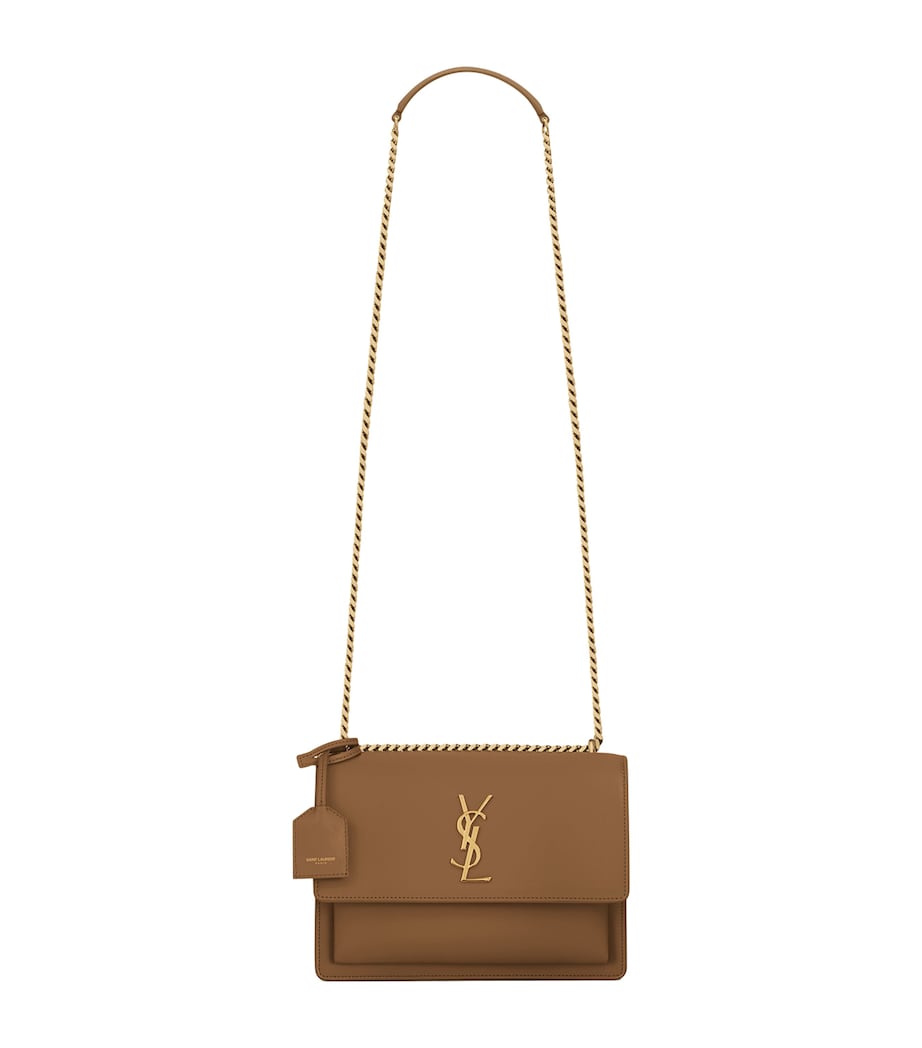 Saint Laurent Brown Medium Sunset Shoulder Bag