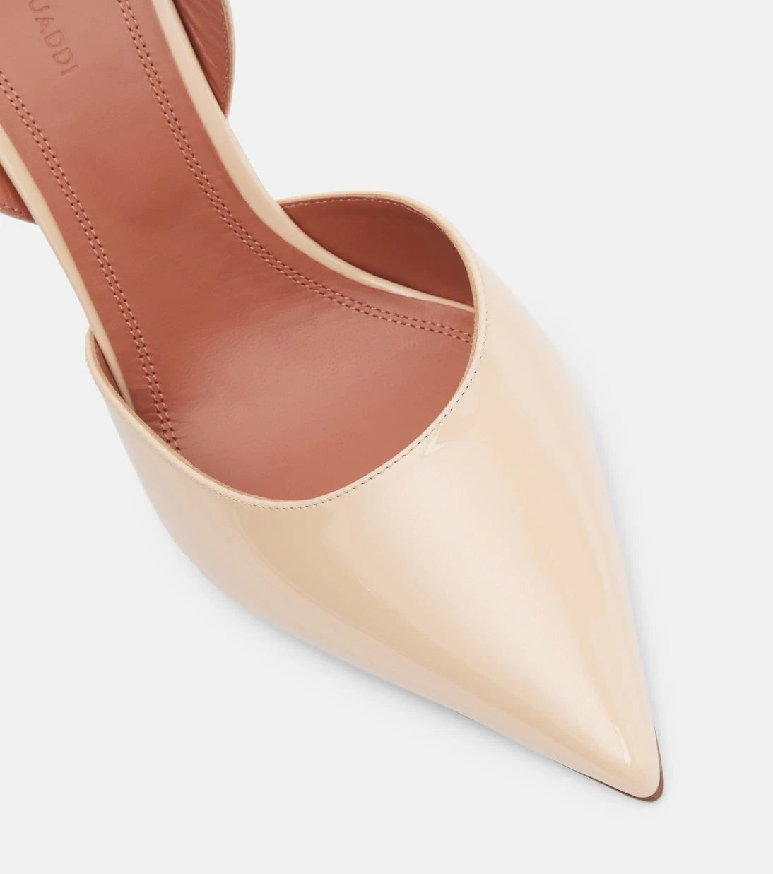 Amina Muaddi - Holli 95 patent leather slingback pumps