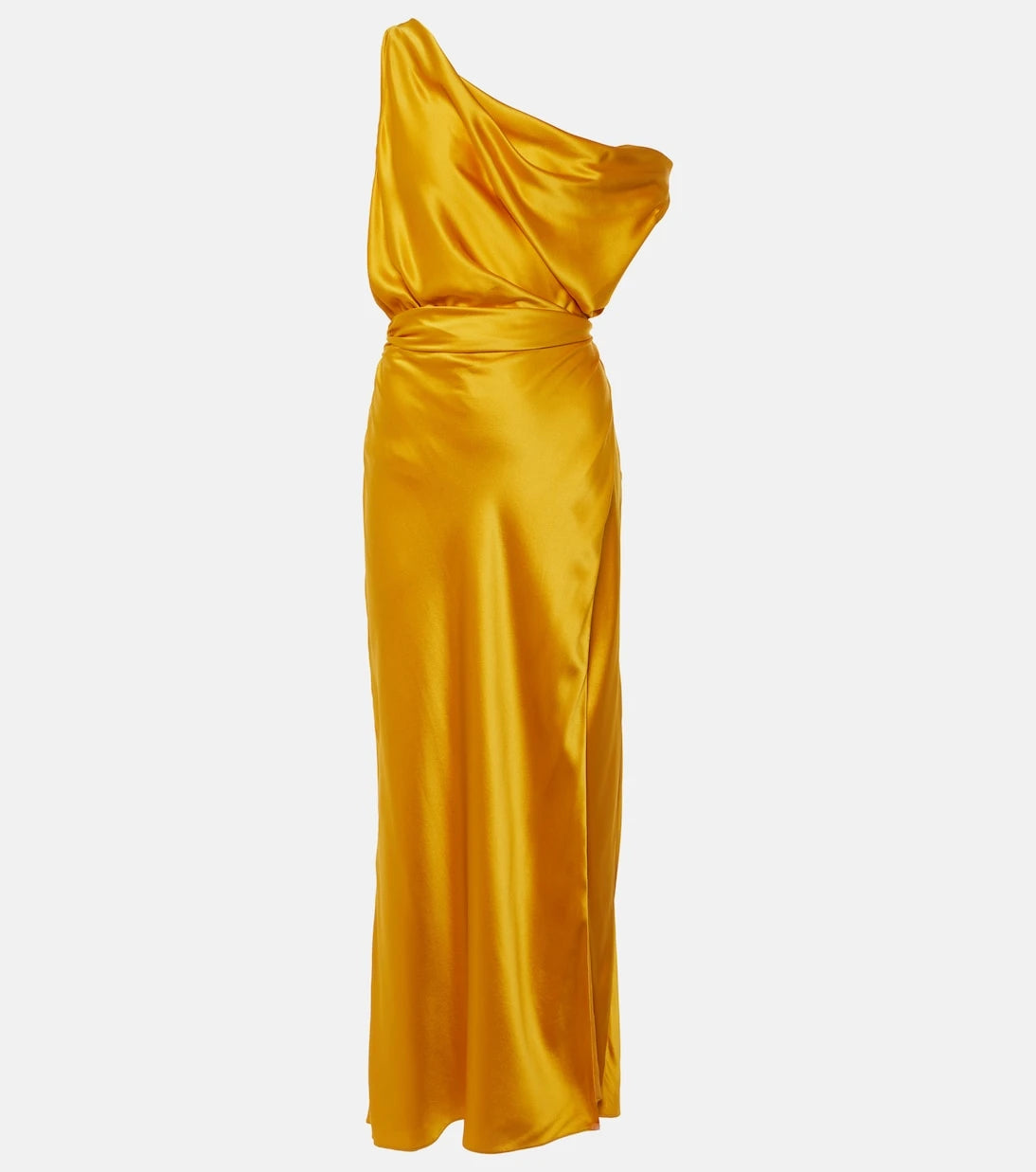 The Sei - Draped silk satin wrap gown