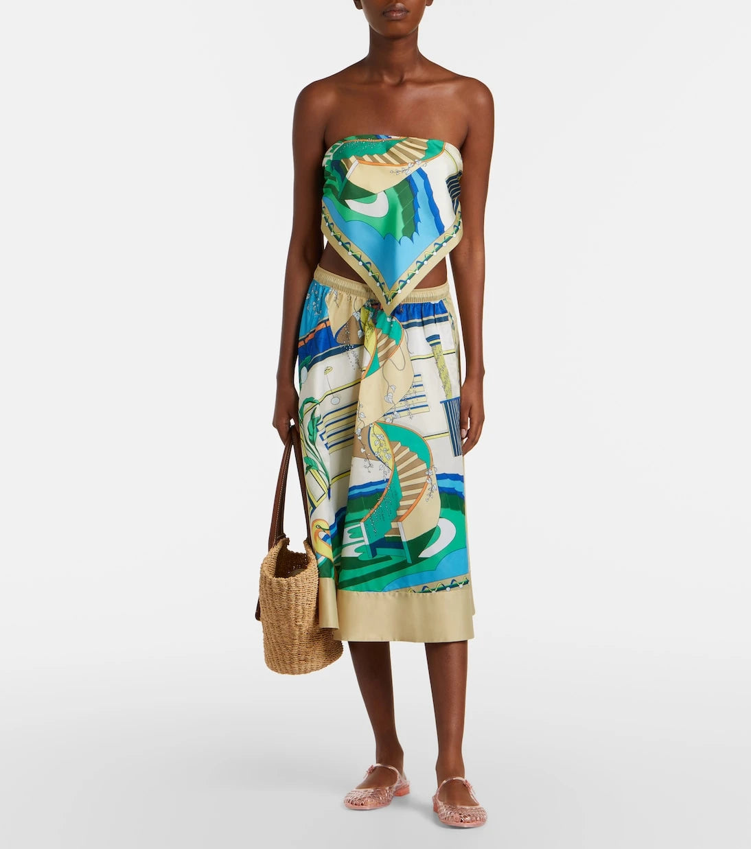 Tory Burch - Printed silk top