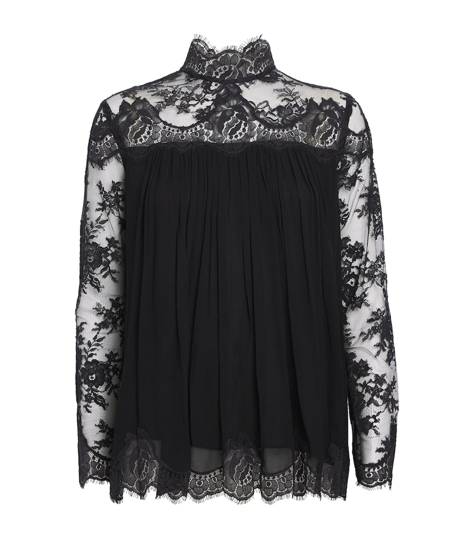 Zimmermann Lace-Trim Hypnotic Blouse