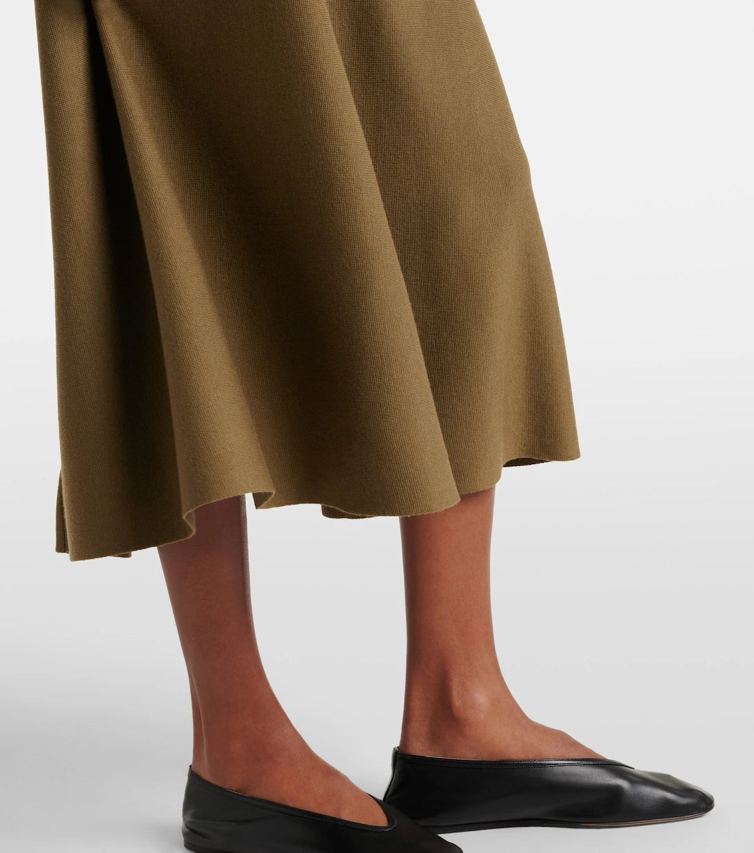 Jardin des Orangers - Virgin wool midi skirt