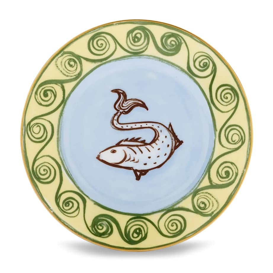 GINORI 1735 Porcelain Il Viaggio di Nettuno Bread Plate (16cm)