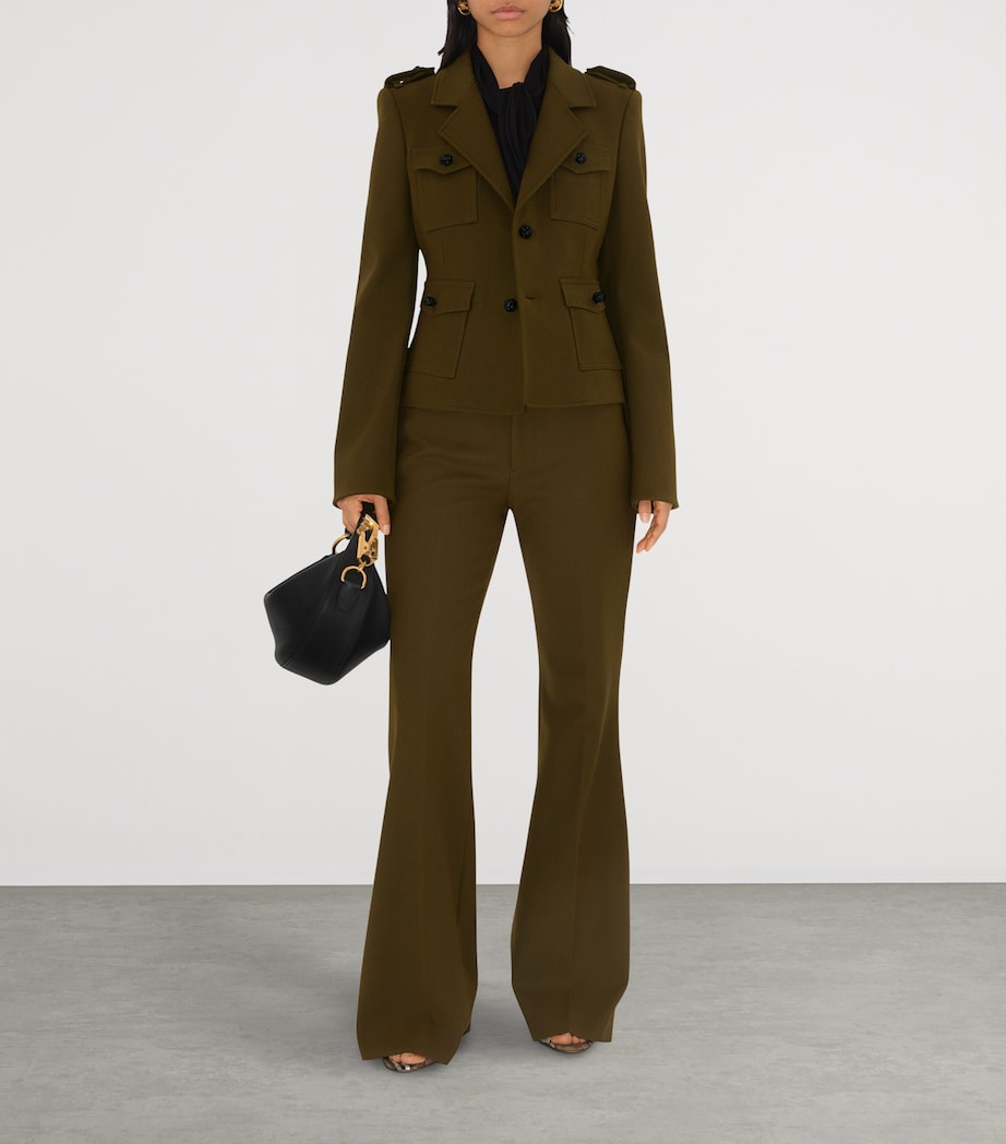 Black Leather Knight Arc Shoulder Bag