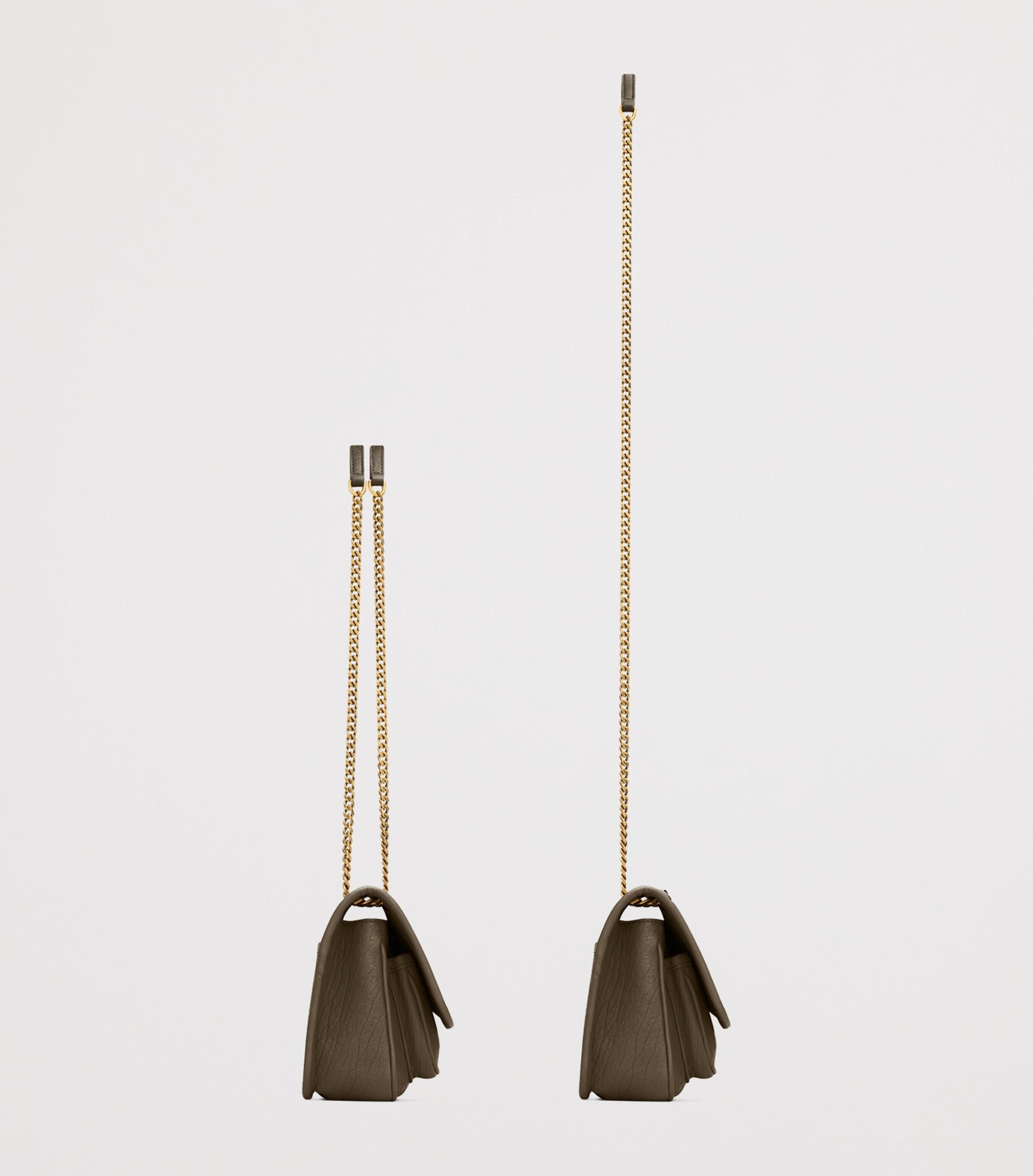 Saint Laurent Green Mini Leather Niki Shoulder Bag