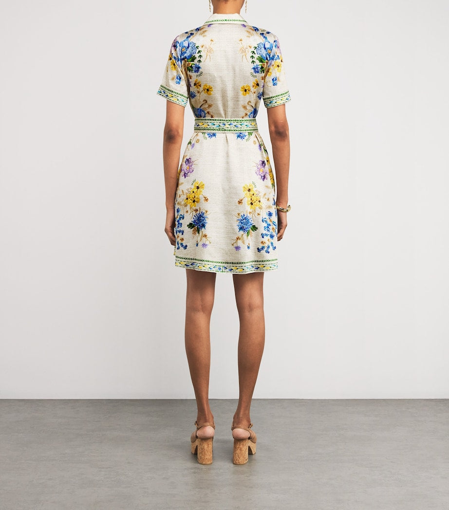 Multi Chima Shirt Mini Dress