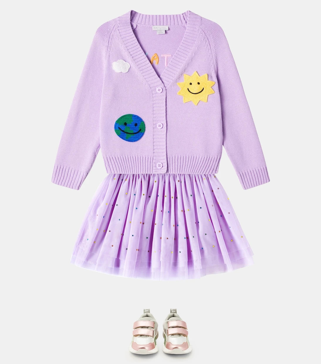 Stella McCartney Kids - Embellished tulle skirt