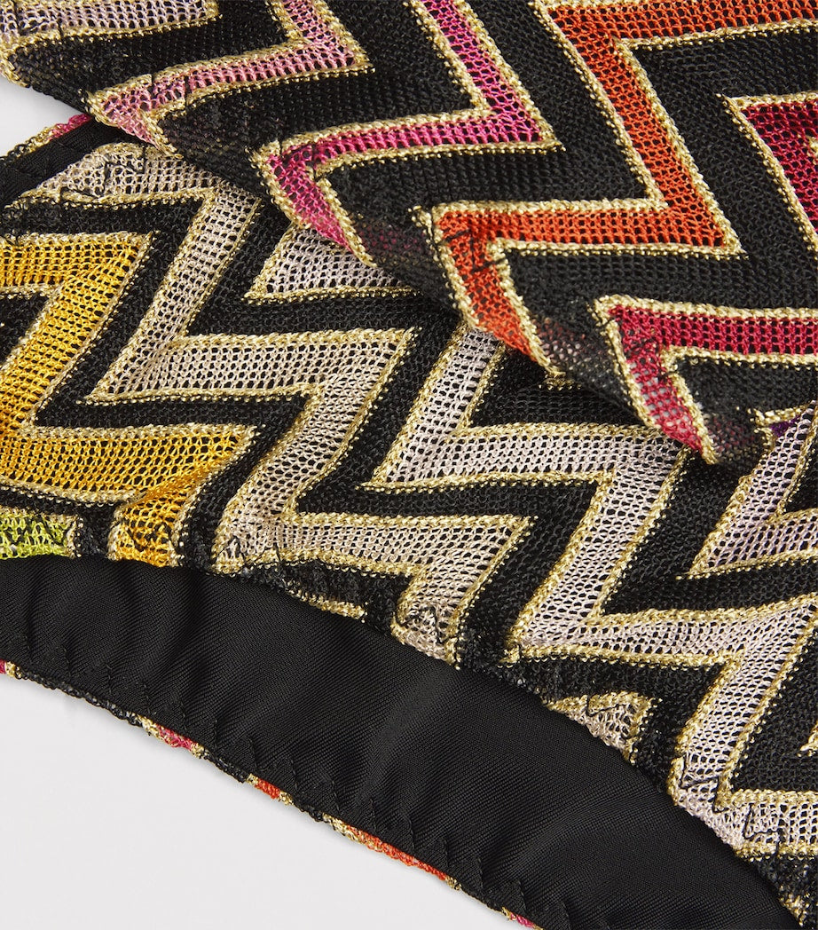 Missoni Multi Zigzag One-Shoulder Bikini