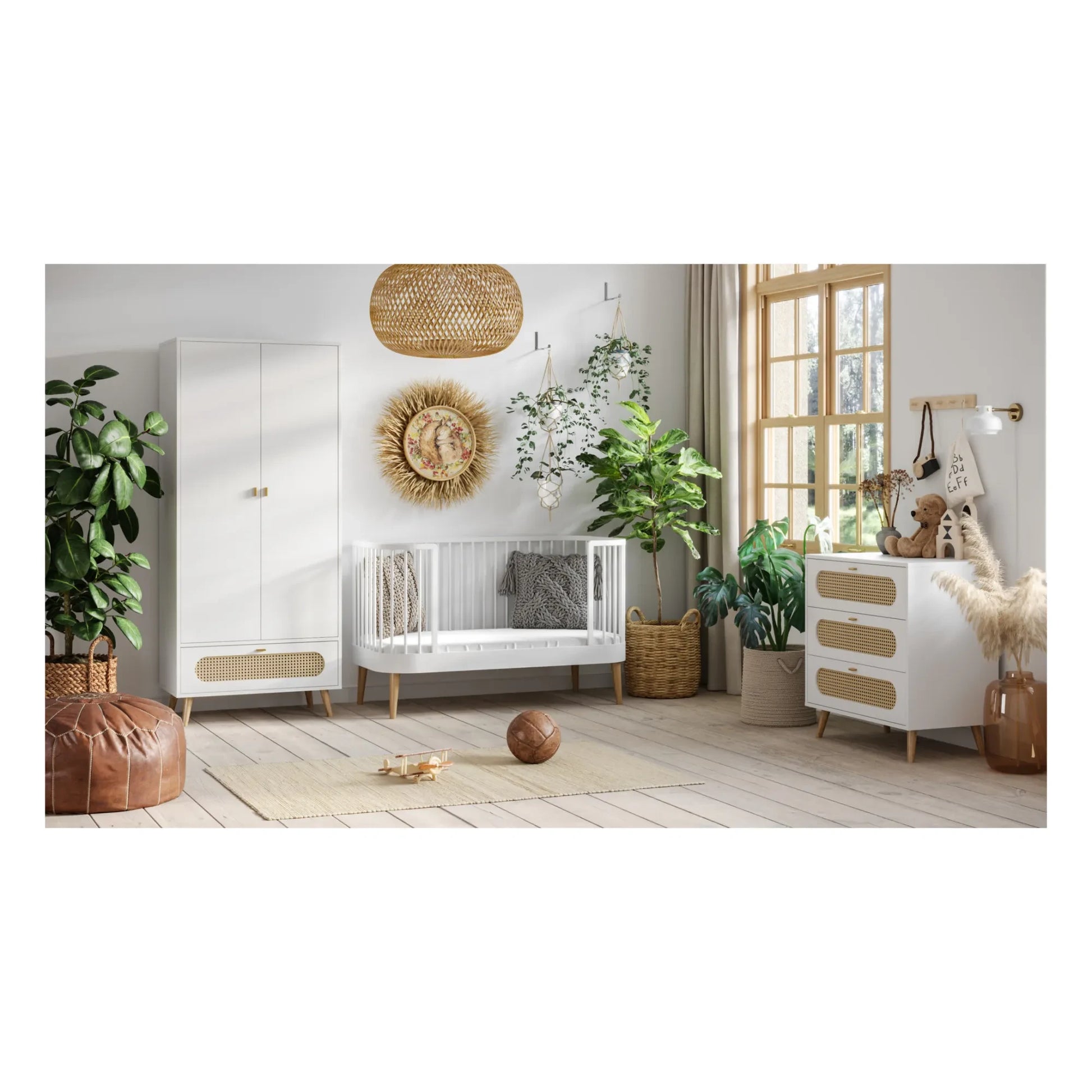 VOX - Paris Convertible Cot - 70 x 140 cm | White