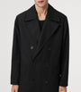 Black Wool-Blend Curran Overcoat
