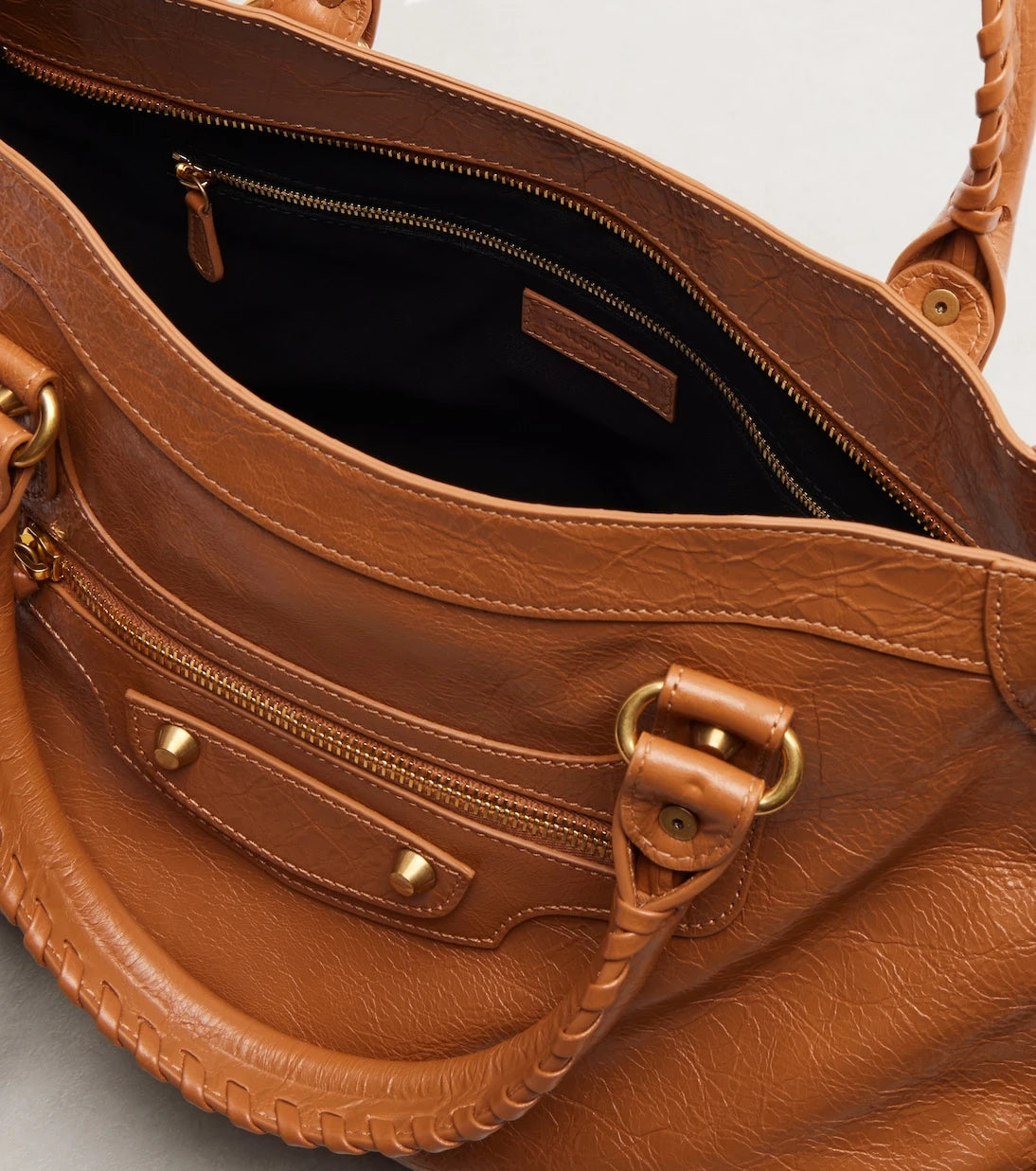 Balenciaga - حقيبة اليد الكبيرة Le City Medium من الجلد