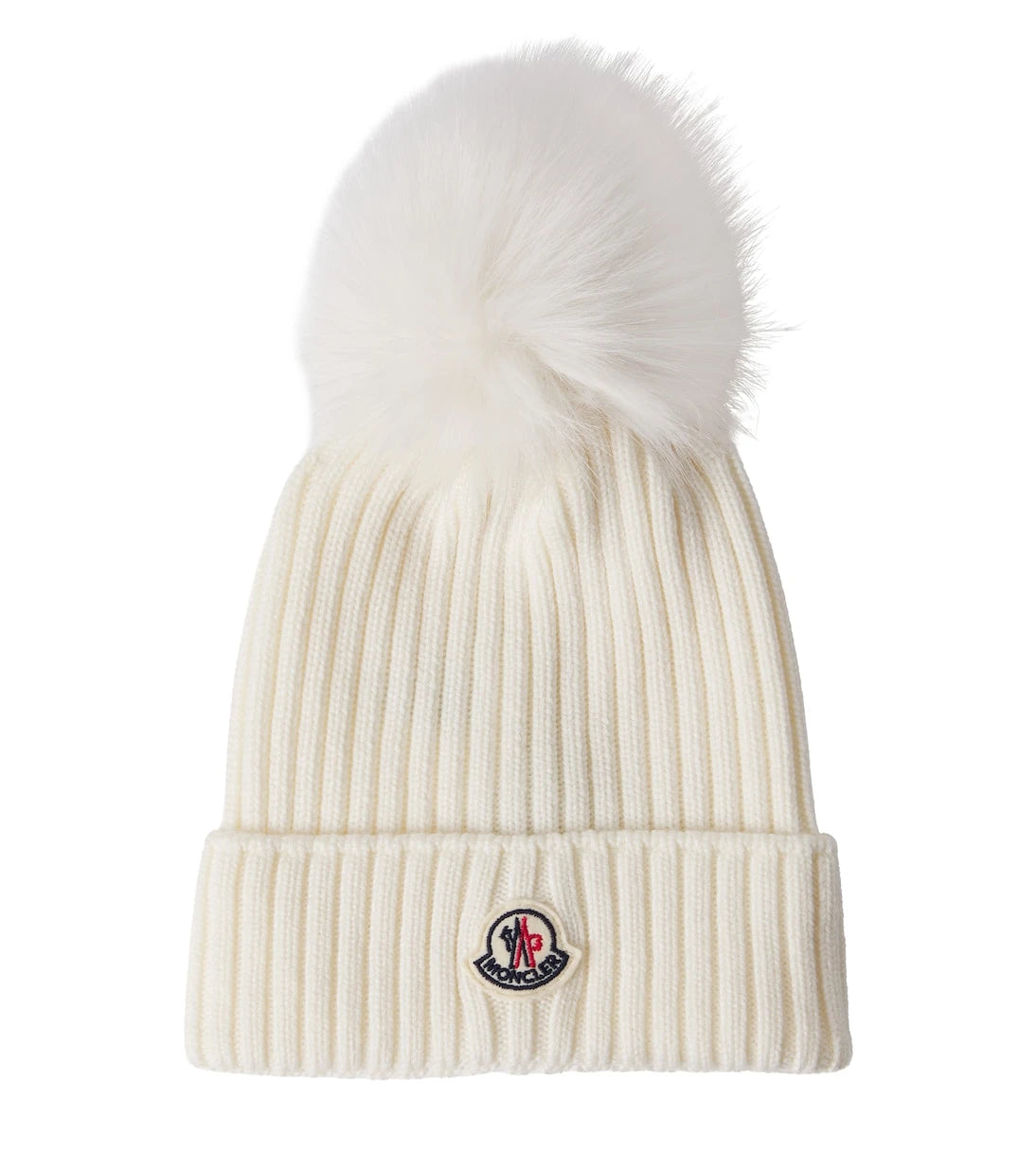 Moncler Enfant - Logo ribbed-knit virgin wool beanie