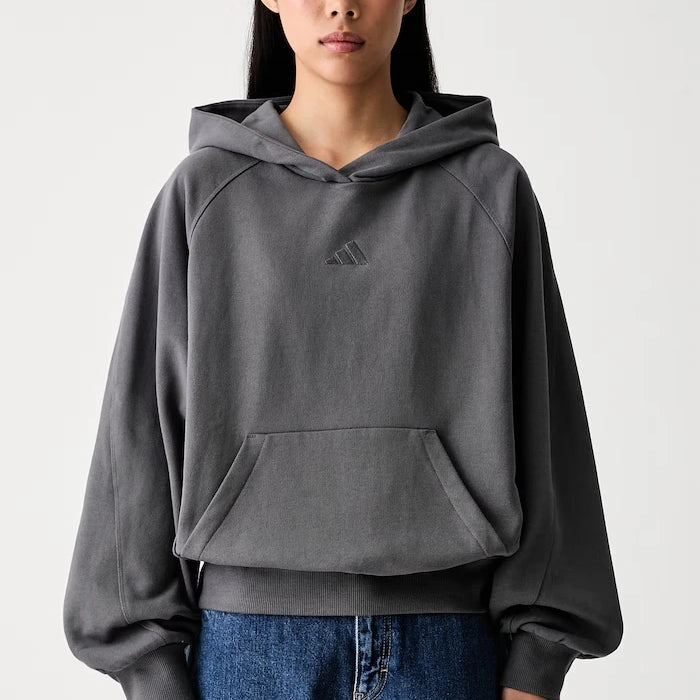 pamuklu kadın kapüşonlu adidas sweatshirt