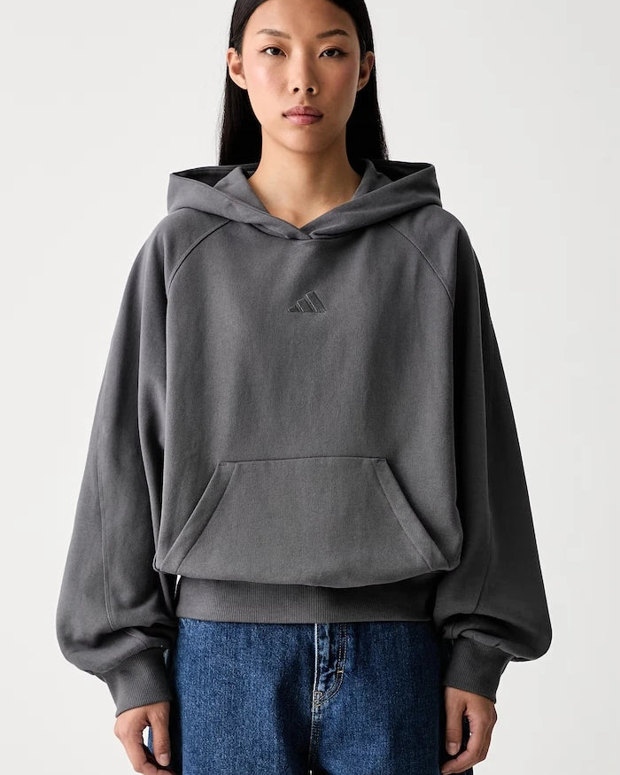 pamuklu kadın kapüşonlu adidas sweatshirt