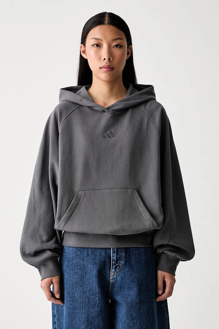 pamuklu kadın kapüşonlu adidas sweatshirt