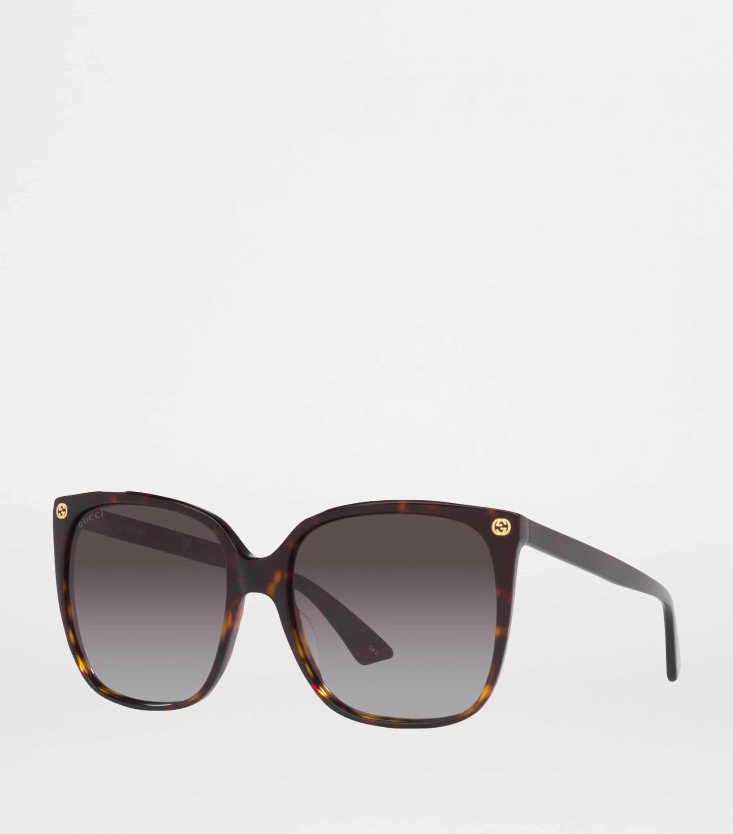 Brown Acetate Square Sunglasses