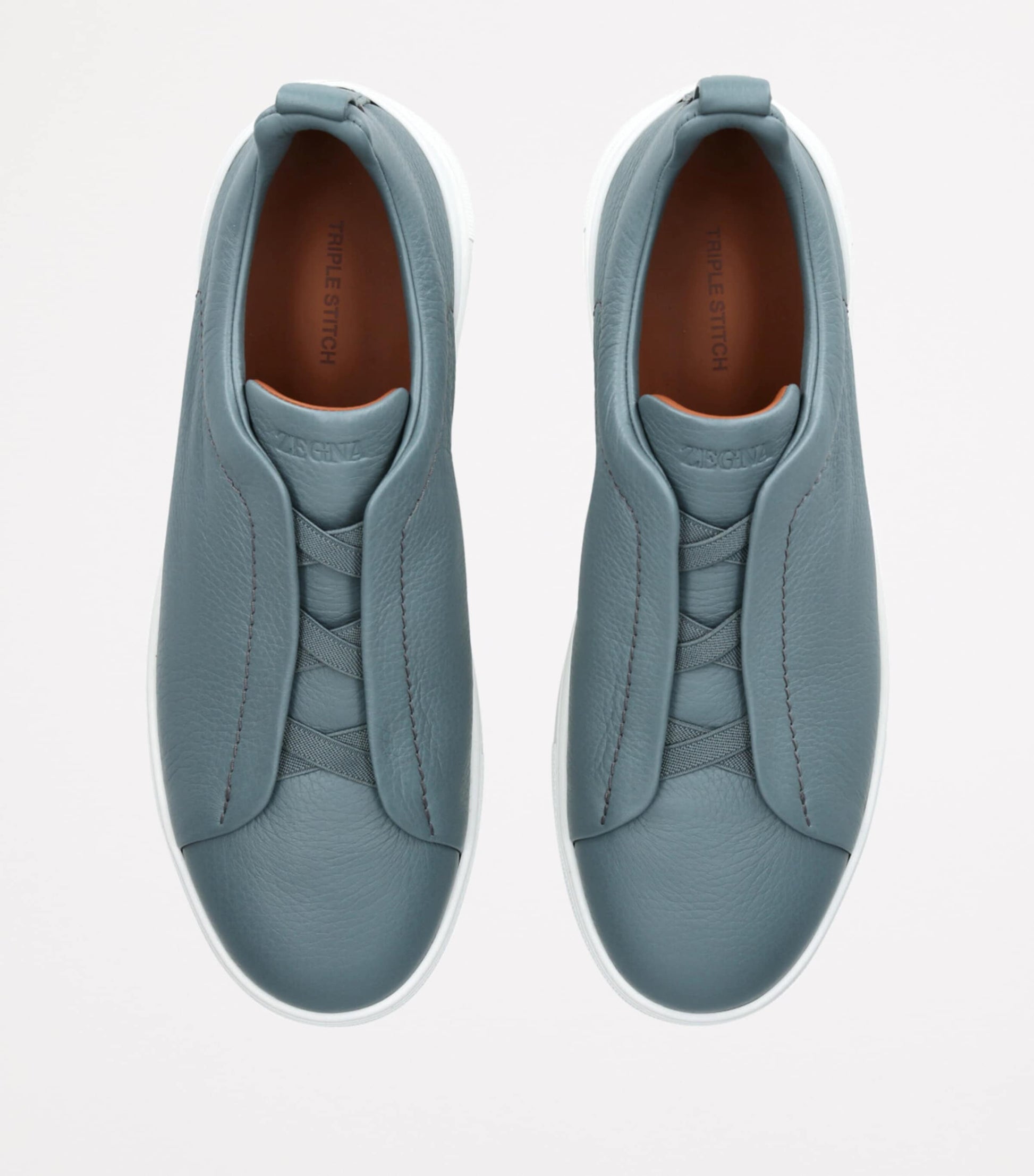 Leather Triple Stitch Sneakers