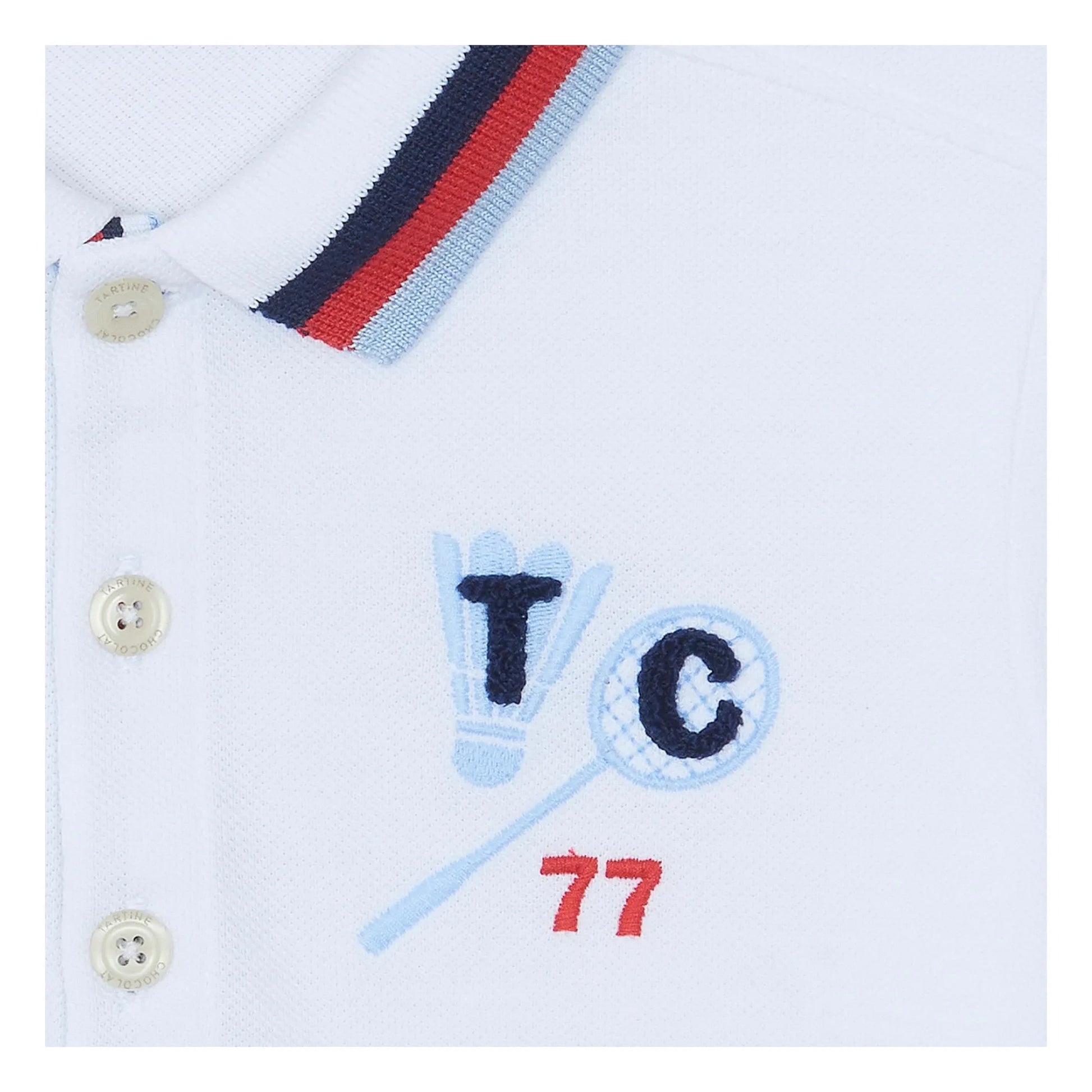 Tartine et Chocolat - Badminton Polo Racket | White