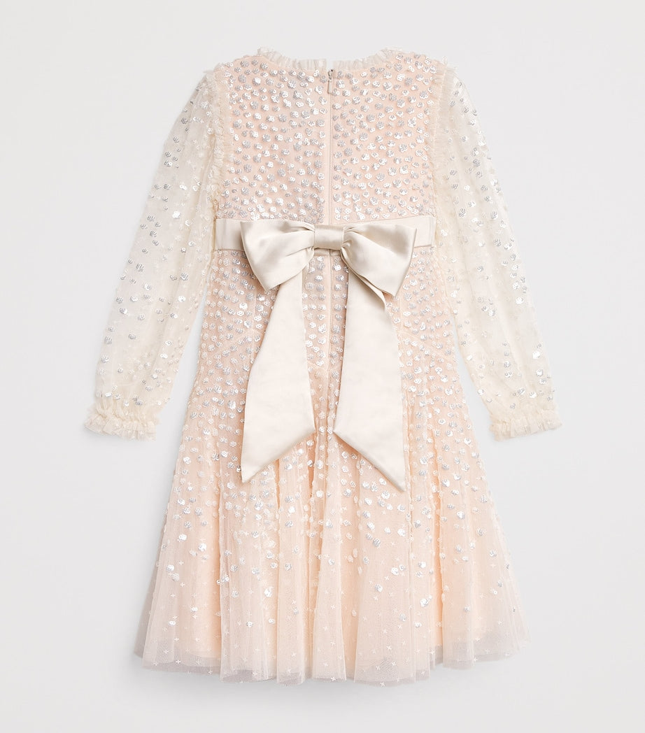 Needle & Thread Pink Tulle Dappled Sequin Dress (3-10 Years)