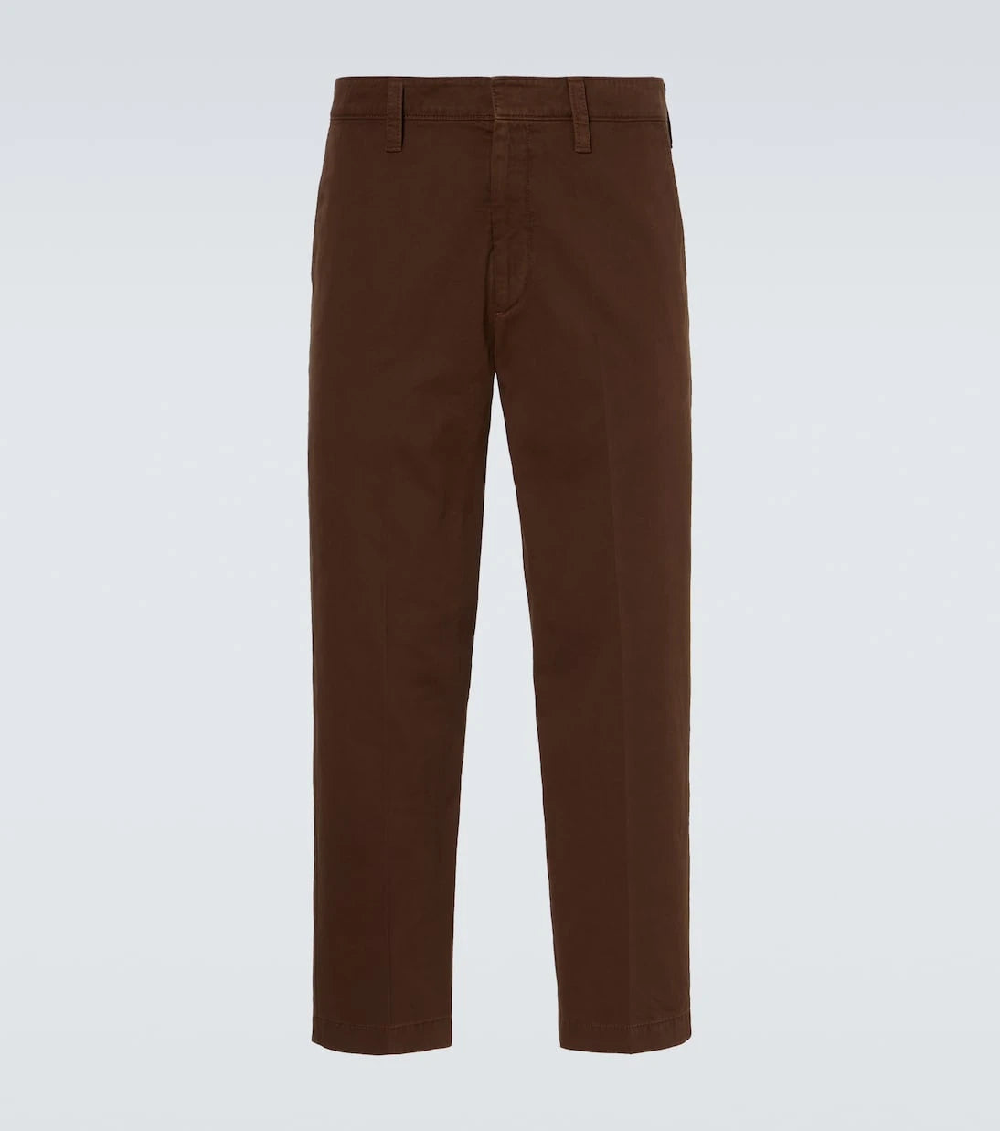 Prada - Cropped cotton gabardine slim pants