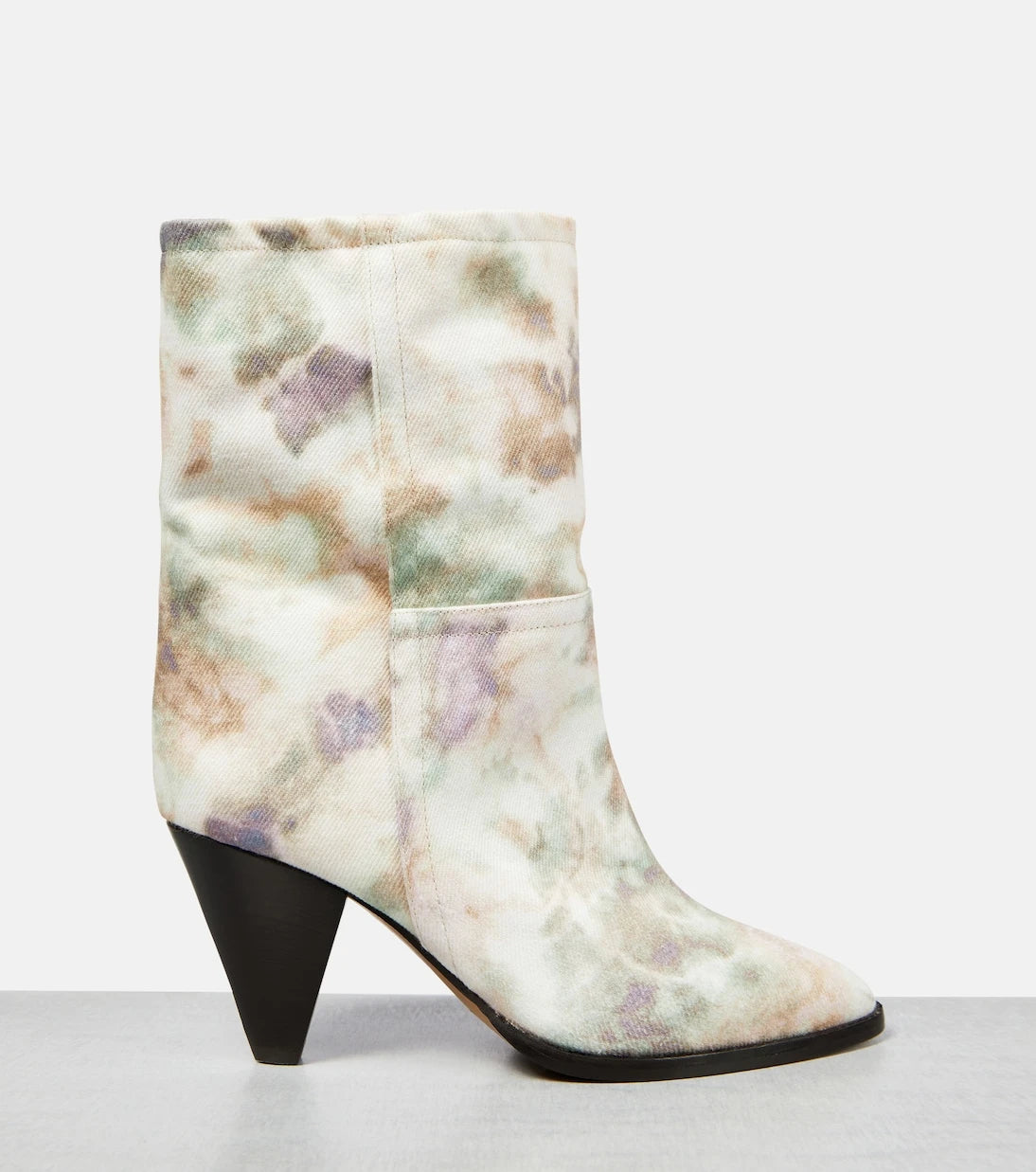 Isabel Marant - Rouxa printed canvas ankle boots
