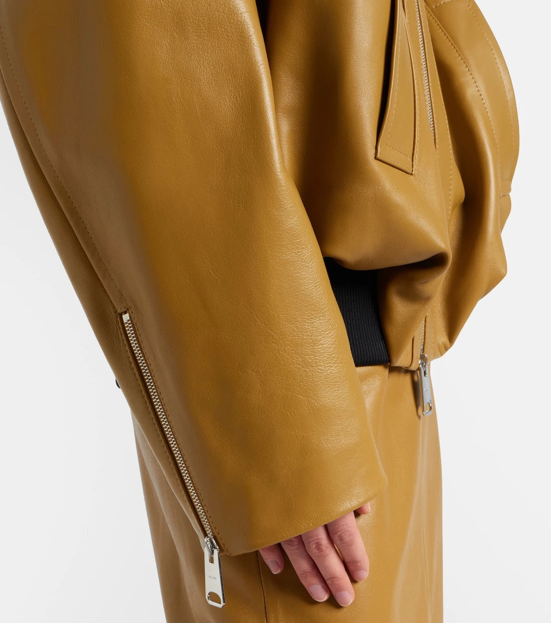 Khaite - Oversized leather jacket